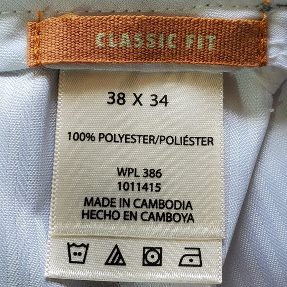 HAGGAR Grey Classic Fit Dress Pants, 36W X 34L - Picture 4 of 7